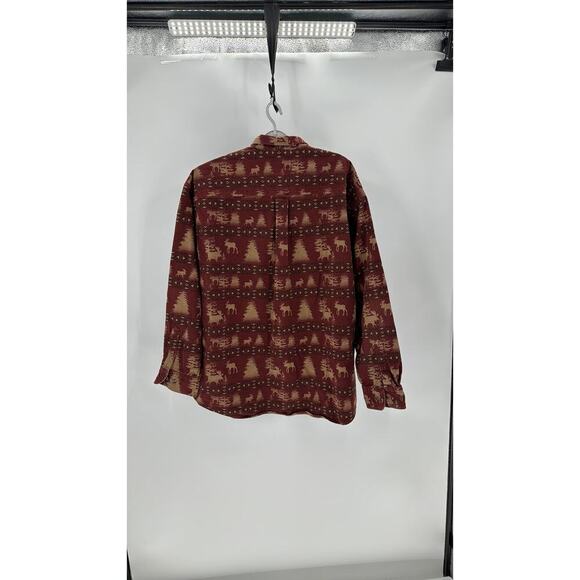 CABELA'S Vintage Deerskin Soft Chamois button down deer forest cabin winter warm - Picture 9 of 9